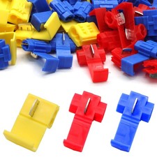 150 Pcs Solderless Quick Splice Snap, 2210 AWG Electric Wire Lock Tap Crimp C...