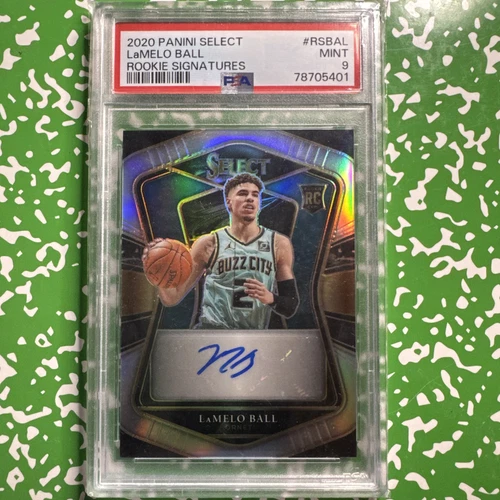 2020-21 Panini Select Silver Prizm- Rookies Signitures /249 LaMelo Ball Rc Auto