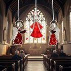 Handmade Window Suncatcher Gift Christmas Decoration for Tree Centerpiece Mantle