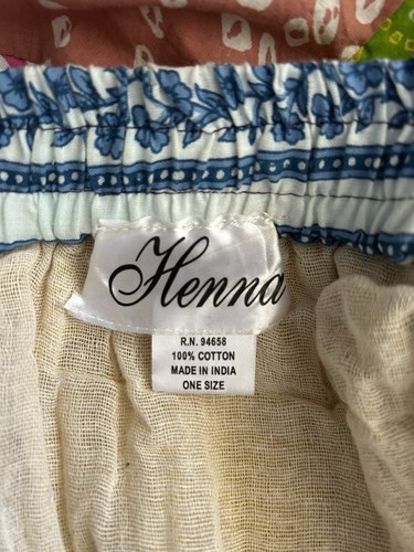 Henna Patchwork elastischer Tunnelzug Taille langer Maxi gefütterter Rock One Size - Bild 5 von 8