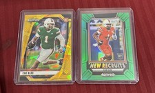 2025 Panini Prizm Draft Picks Cam Ward New Recruits Rookie- Green and Gold Ice