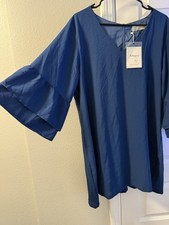 Belongsci #8817 Women’s Size XXL Blue Short Sleeve  NWT