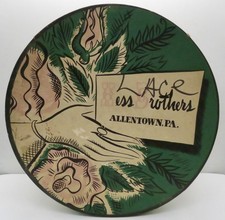 Vintage Hess Brothers Allentown Pa - Hat Box 12.75 X 7