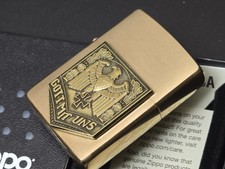 Zippo GOTT MIT UNS Adler EK (Custom PIN Style) Reichsadler -Messing gebürstet MG