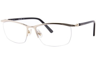 Tonino Lamborghini TL257-02 Eyeglasses Frame Men's Gold/Black Semi Rim 57mm