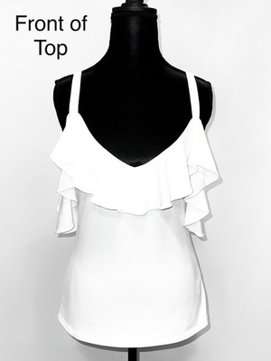 #ad #ad *BRAND NEW* EXPRESS Women#x27;s Off The Shoulder Ruffle Top White Size XS S $12.00
