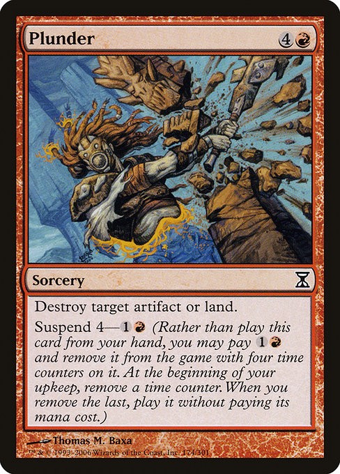 Plunder NonFoil Time Spiral 174 NM MTG