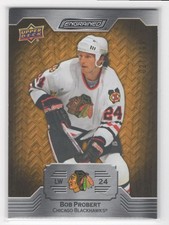 #81 Bob Probert 2023-24 Upper Deck Engrained 21/299 Blackhawks
