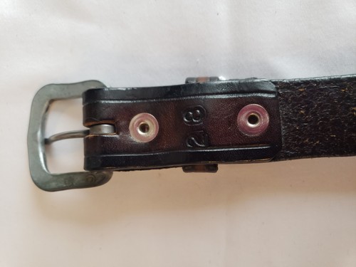 Southwick Leathers braun schwarz verzierter Western Ledergürtel Büffelnickel 28 - Bild 15 von 15