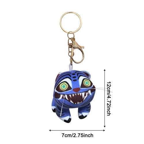 K Pop Demon Hunters Derpy Tiger Key Chain Cute Animal Keyring 2025 - Picture 3 of 6