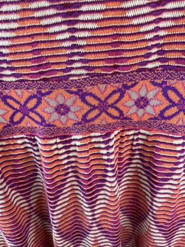 Cecilia Prado Anthropologie Dress Womens Medium Orange Multi Textured Sleeveless - Picture 4 of 9