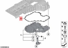 BMW Genuine Oil Pan Bottom Part Oil Level Indicator Gasket Steel F02 F02N RR4 RR