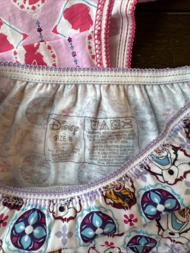 Disney Frozen Mädchen 100 % Baumwolle Höschen Slips Mehrfarbig 4er Pack Größe 8 - Bild 4 von 4