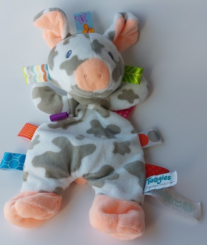 Taggies Signature Collection Pig 12” Plush Lovey BabyStroller Hook Mary Meyer - Picture 4 of 10