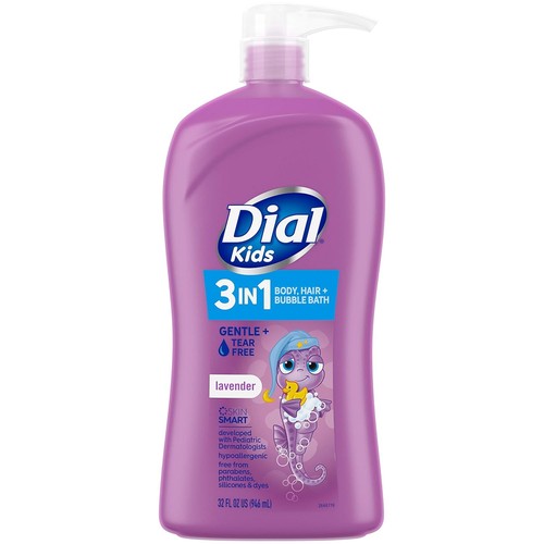 Dial Kids all in one hair, body wash and bubble bath, 32 Fl Oz (Pack of 1)
