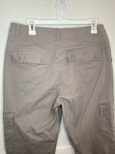 Asos Design Men's Beige Cargo Pants Size 32x31 Adjustable Elastic Cuffs Khakis - Picture 12 of 21
