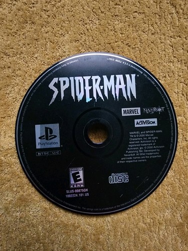 Spider-Man (Sony PlayStation 1, 2000) PS1 NUR DISC GETESTET LESEN  - Bild 1 von 2