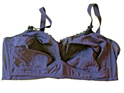 Berelei B510 UK 42C klassischer schwarzer BH ohne Bügel Spitze Cup totaler Halt