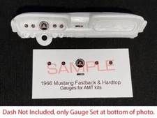 1966 FORD MUSTANG HARDTOP & FASTBACK GT GAUGE FACES for 1/25 scale AMT kits—READ