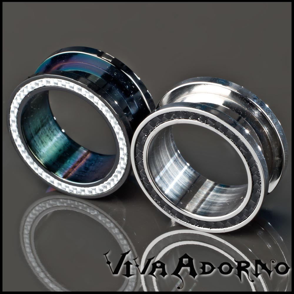 Flesh Tunnel Plug Intarsio Piercing 316L Acciaio Inox Gesù Croce Biker Gotico - Foto 3