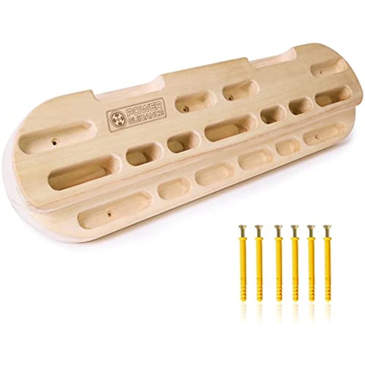 POWER GUIDANCE Hangboard de escalada en roca Empuñadura de mano de madera Fortalecedor Antebrazo