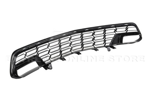 For 14-19 Corvette C7 With Camera | Z06 PAINTED CARBON FLASH Front Bumper Grille - Picture 9 of 11