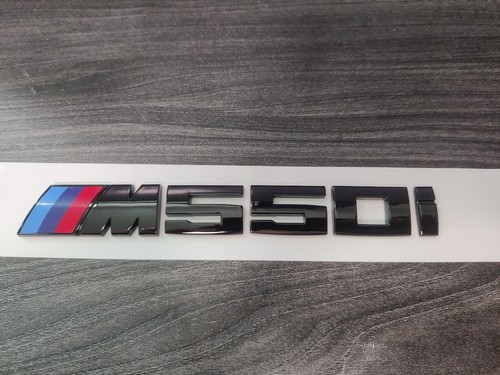 BMW M550i 550i Badge For Rear Boot Gloss Black OEM+