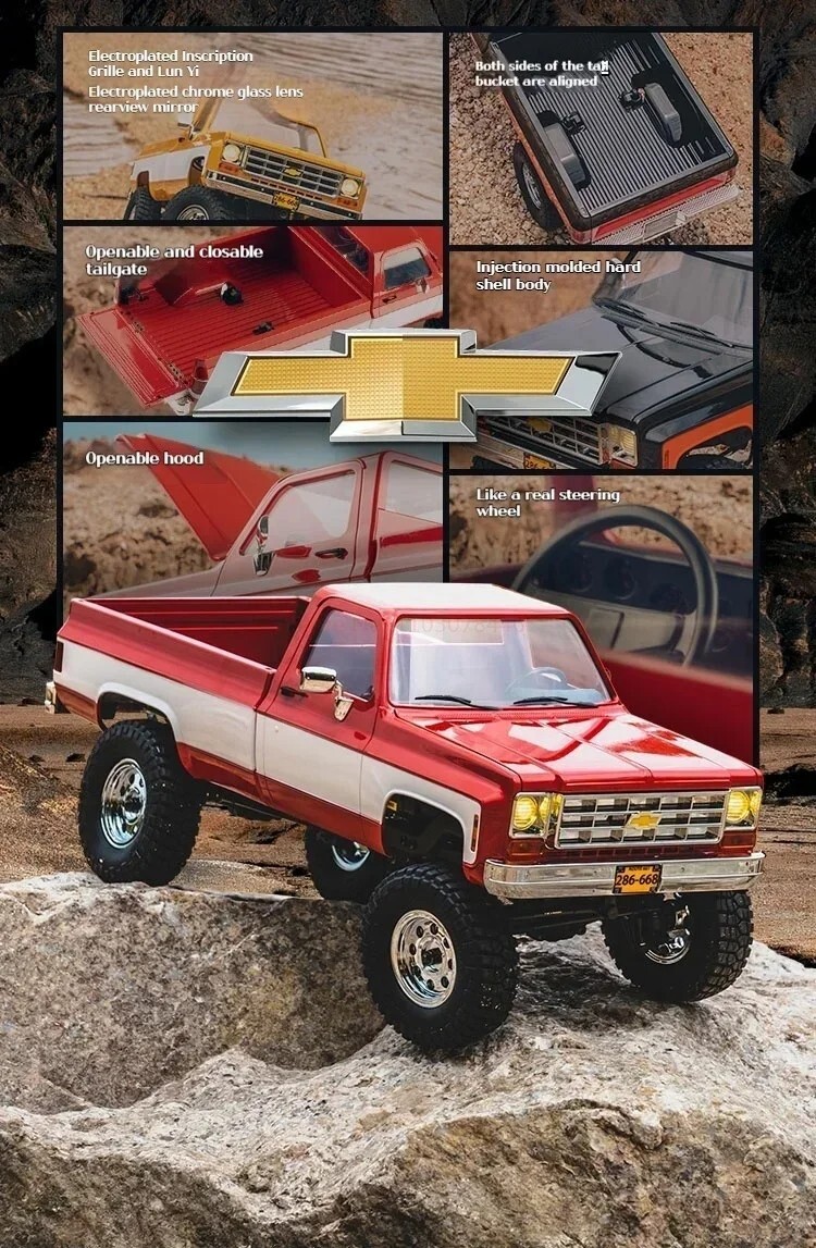 FMS 1:18 FCX18 Chevrolet K10 RTR RC Truck | eBay