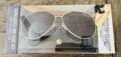 Top Gun Maverick Aviator Sunglasses With Case Set 100 UV