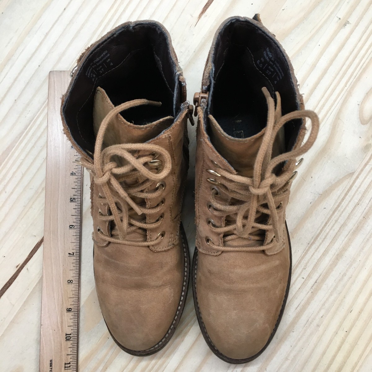 Aldo Boots Womens 6.5 Ankle Booties Heels Brown Leather