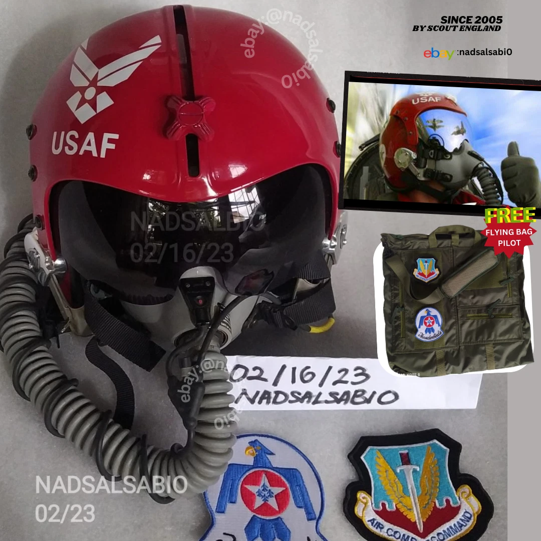 THUNDERBIRD USAF AEROBATIC TEAM SQUADRON.FIGHTER PILOT HELMET Mask