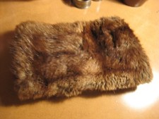 Vintage Mink Fur Ladies brown Hand Muff