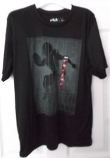 BOYS' FILA SPORT BLACK SHORT SLEEVE SHIRT - "ONE MAN SHOW" - SIZE LARGE - NWT