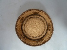 Native American Weave Small Basket Bowl. Nice Design. Approx 1.5" T & 5" D