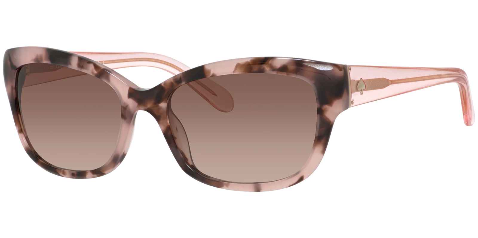 Kate Spade Johanna Women's Havana Rose Pink Cat Eye Sunglasses 0RUR