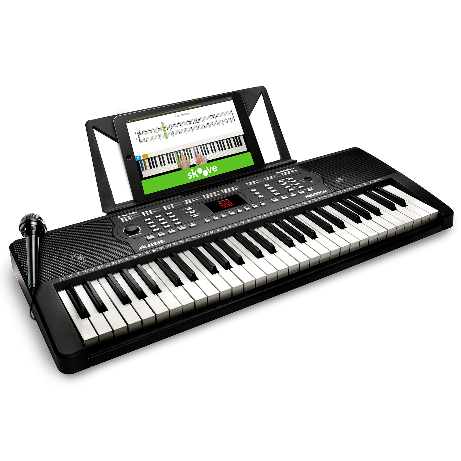 Melody 54-Key Electric Keyboard Piano with 300 Sounds & Built-In Speakers