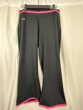 Under Armour Semi Fitted All Season Gear Cropped Leggings Pink Black Womens Sz S