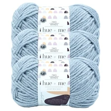 (3 Pack) Lion Brand Yarn 617-105AQ Two of Wands: Hue + Me Bulky Yarn, Ozone