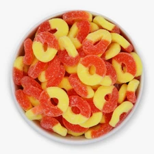 Strawberry and Banana Gummy Rings - by NY Candy Shop - Premium Quality Gummy