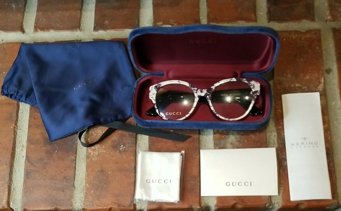 Authentic Gucci Frame GG00990 005 Kering eyewear White With Warranty Card