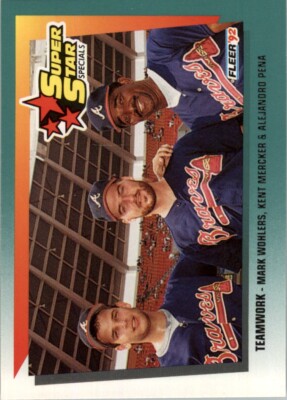 1992 Fleer MLB Mark Wohlers/Kent Mercker/Alejandro Pena #700