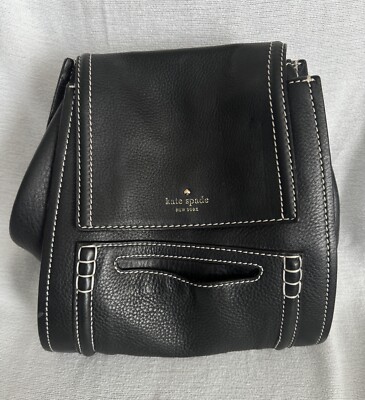 Lightly Used! Kate Spade New York Women\'s Leila Leather Medium Flap Backpack. Kate Spade Leila Jackson Pebbled Leather Medium Flap  main image 2