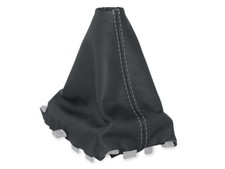 FÜR MAZDA 6 GG 02-07 SCHALTMANSCHETTE SCHALTSACK NATURLEDER NAHT GRAU