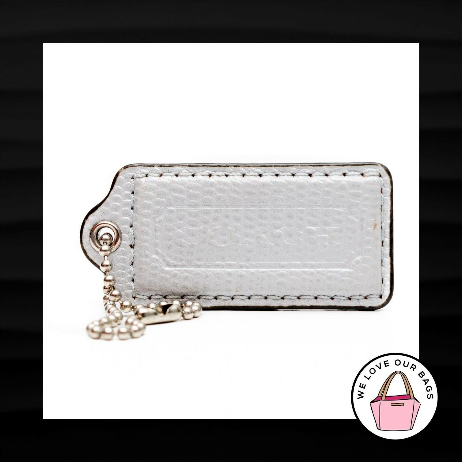 2.25" Medium COACH GRAY PYTHON SNAKE LEATHER KEYF… - image 1