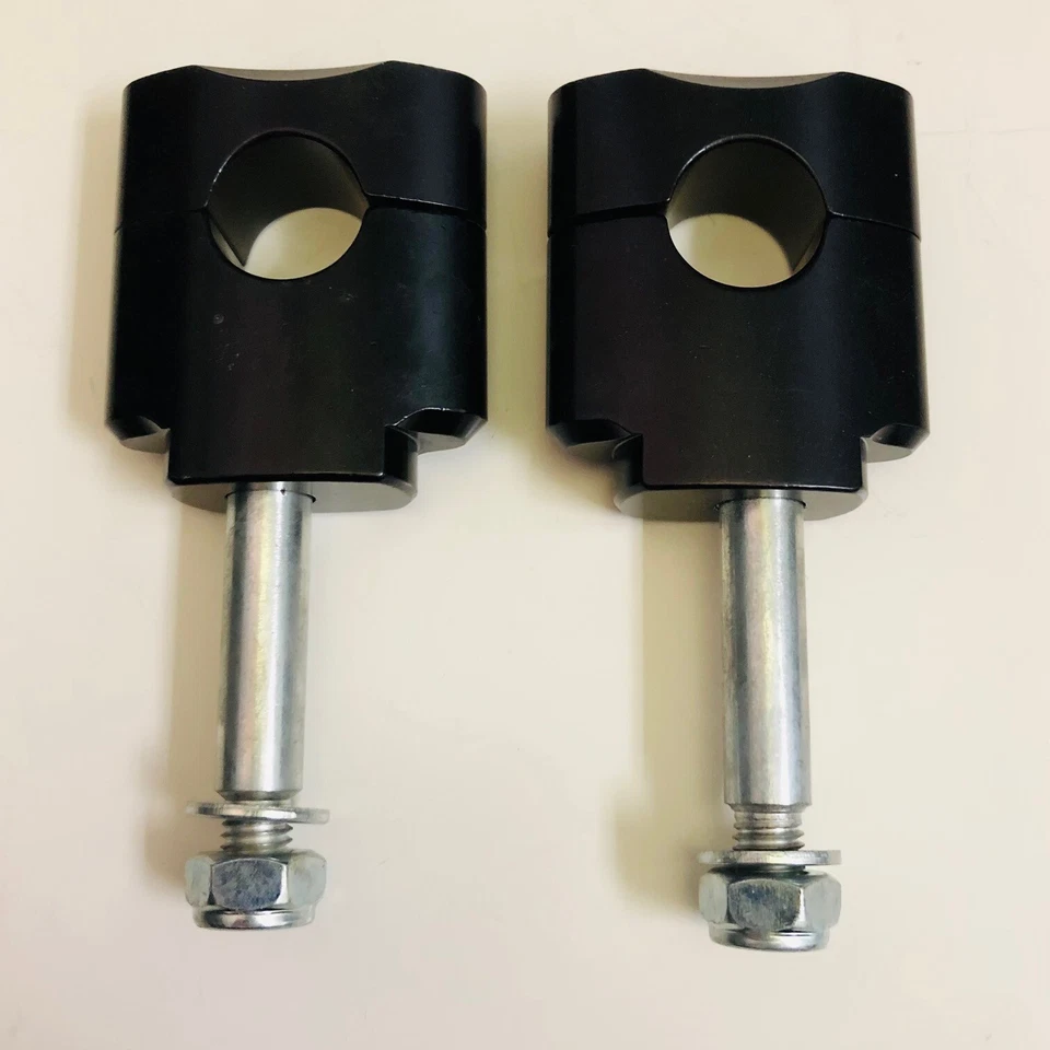 Braçadeiras triplas Tag Metals X5 +10mm 7/8" borracha montagem MX bicicleta sujeira preto universal - Imagem 2 de 3