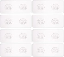 8 Pack Shower Caddy Adhesive for Replacement, Strong Transparent Adhesive