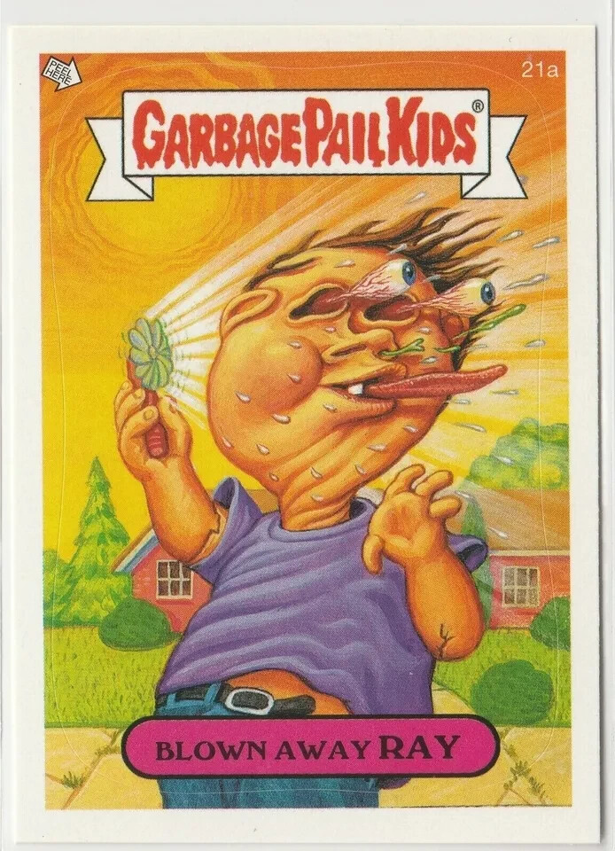 Blown Away Ray Garbage Pail Kids GPK 2005 ANS4 Series 4 Card #21a