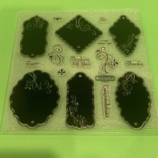 Close To My Heart My Acrylix CTMH Tender Tags D1350 Congratulations Thinking You