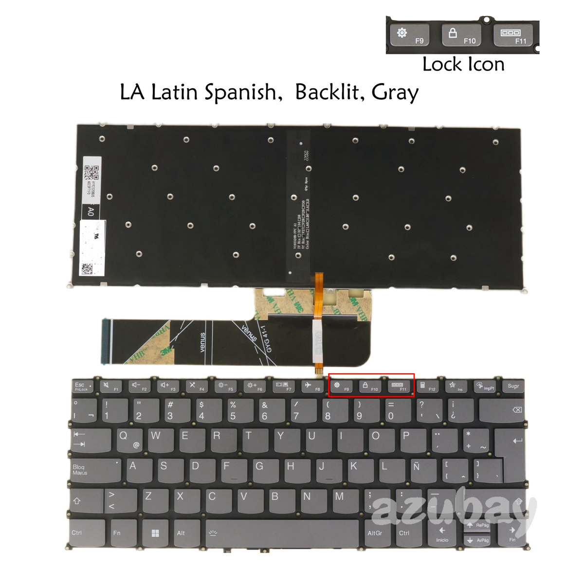 Backlit Keyboard For Lenovo IdeaPad 1-14ADA7 1-14ALC7 1-14AMN7 1