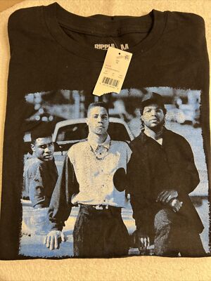 Boyz N The Hood Ripple Junction Black Short Sleeve Crew Neck Mens Med. T-Shirt!
